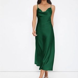 Silk Green Dress